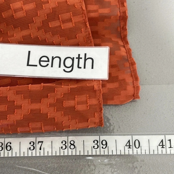 Ryegrass Dress NWT V Neck Ruffles Knee Length Foxtail Orange XX Large XXL - Picture 14 of 17